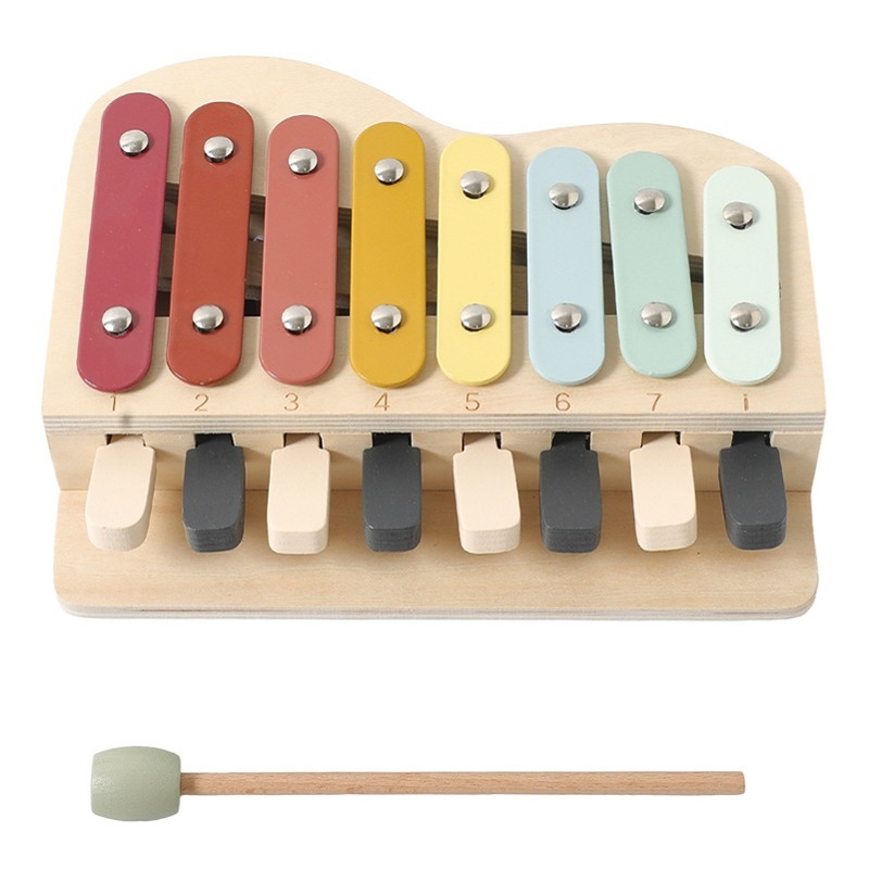 Kids Education Learn Tv - Montessori Houten Piano Speelgoed Kleurtoetsen Vroeg