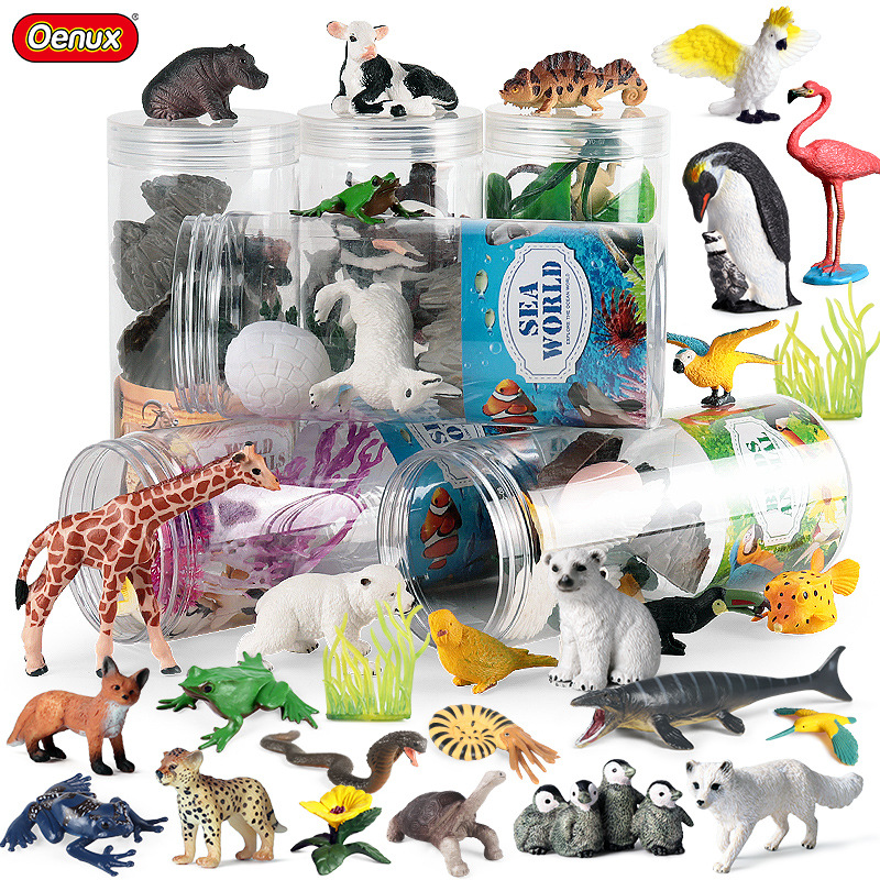 Kids Without Education - Oenux Miniatuur Dieren Set Wilde Sealife