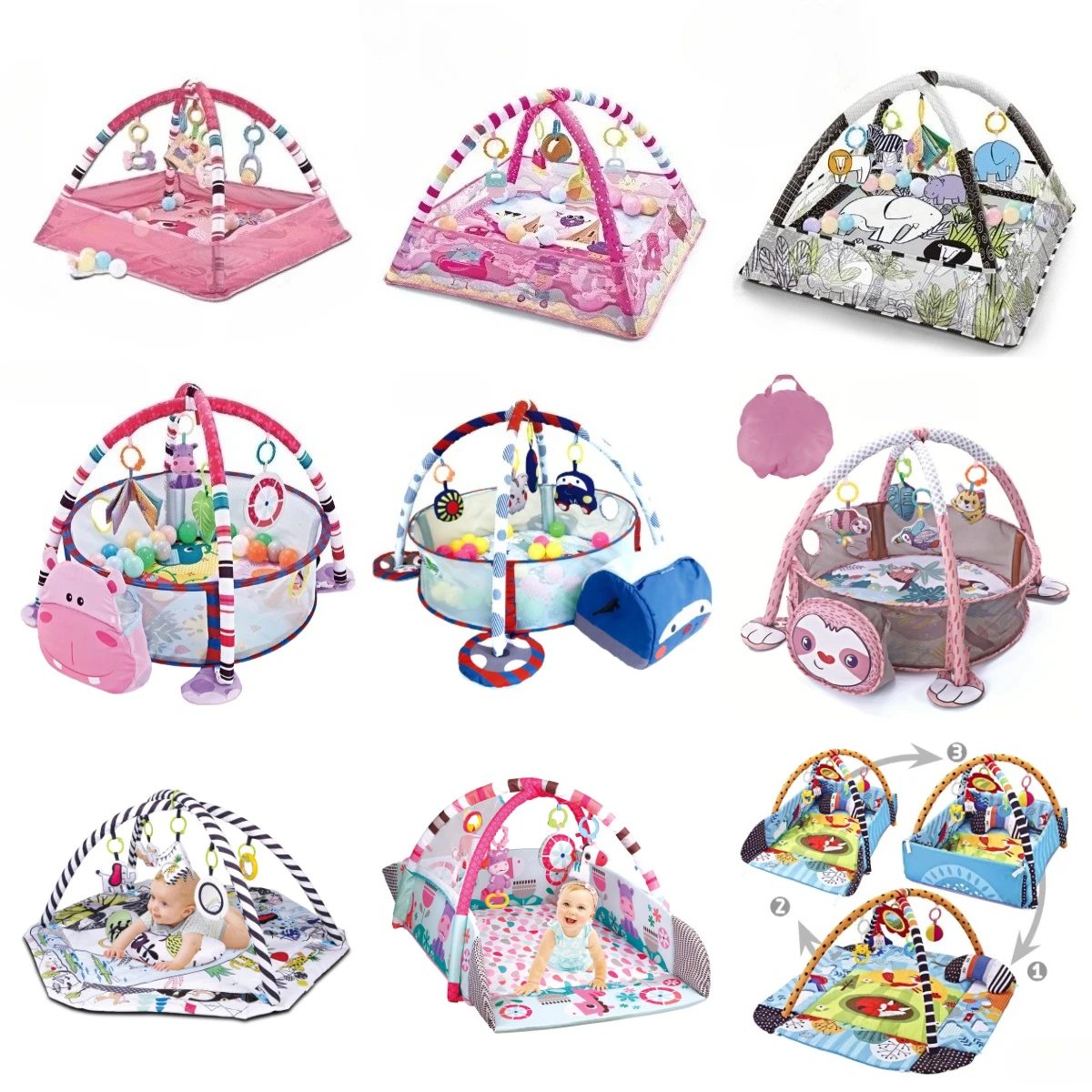Kids Education Rug - Educatief Fitness Frame Voor Kinderen Speelkleed