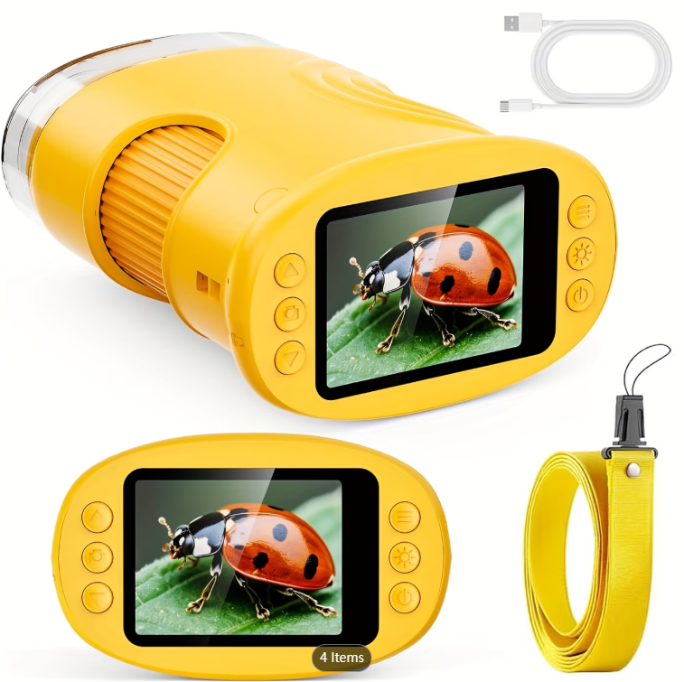 Kids Educational Videos - 1000X Zakmicroscoop voor kinderen met 4K
