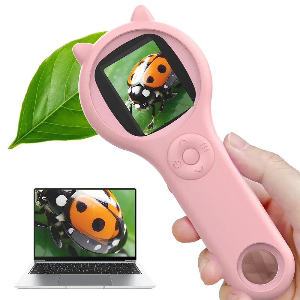 Kids Educational Videos - Kindermicroscoop Draagbare draagbare vergrotende digitale microscoop