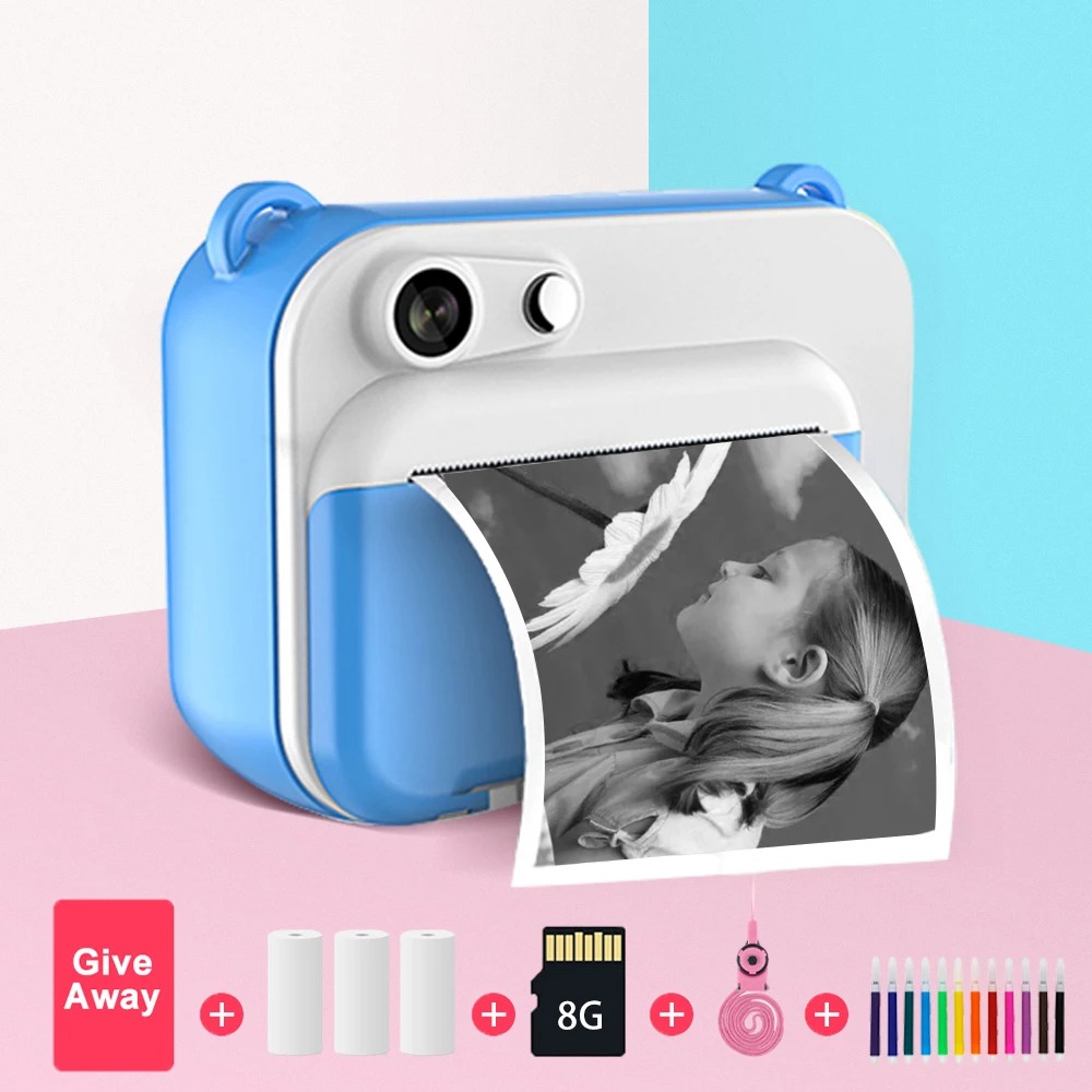 Kids Educational Videos - Kindercamera met print Instant Print-camera voor