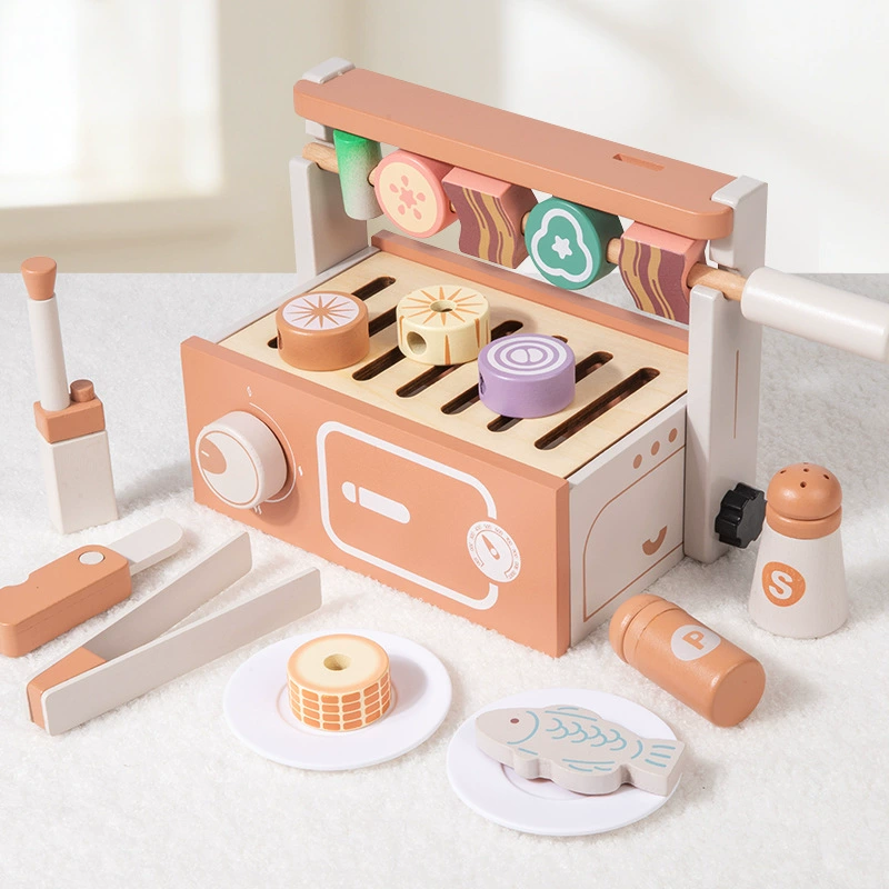 Houten speelgoed BBQ grillset  - Kids Without Education recensie en prijs