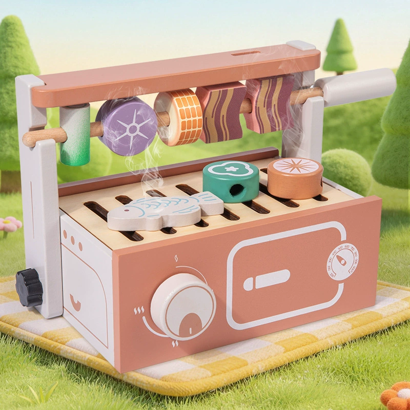Houten speelgoed BBQ grillset  - Kids Without Education recensie en prijs
