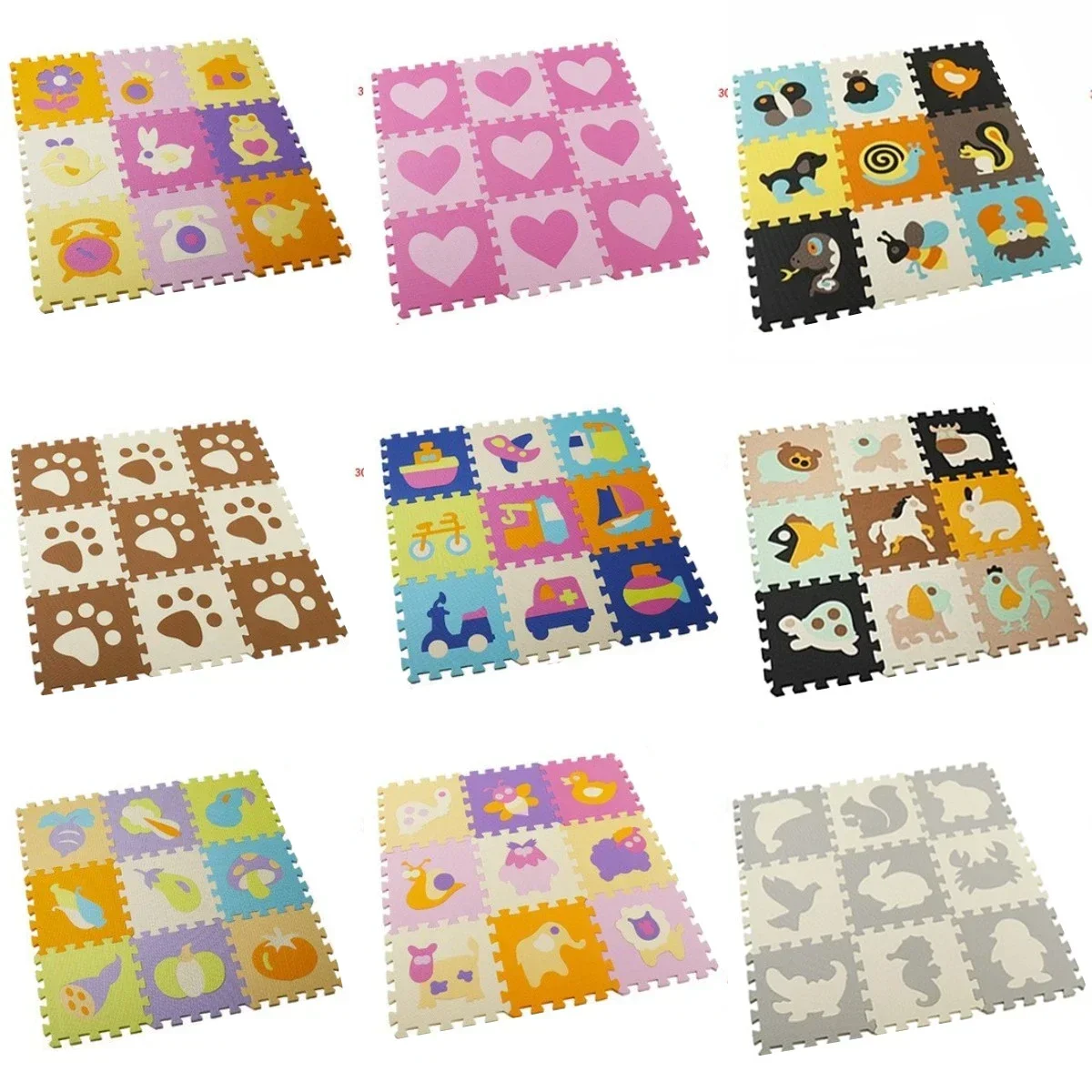 30*30*1 cm 9 Stuks Set Vloerma - Kids Education Rug recensie en prijs