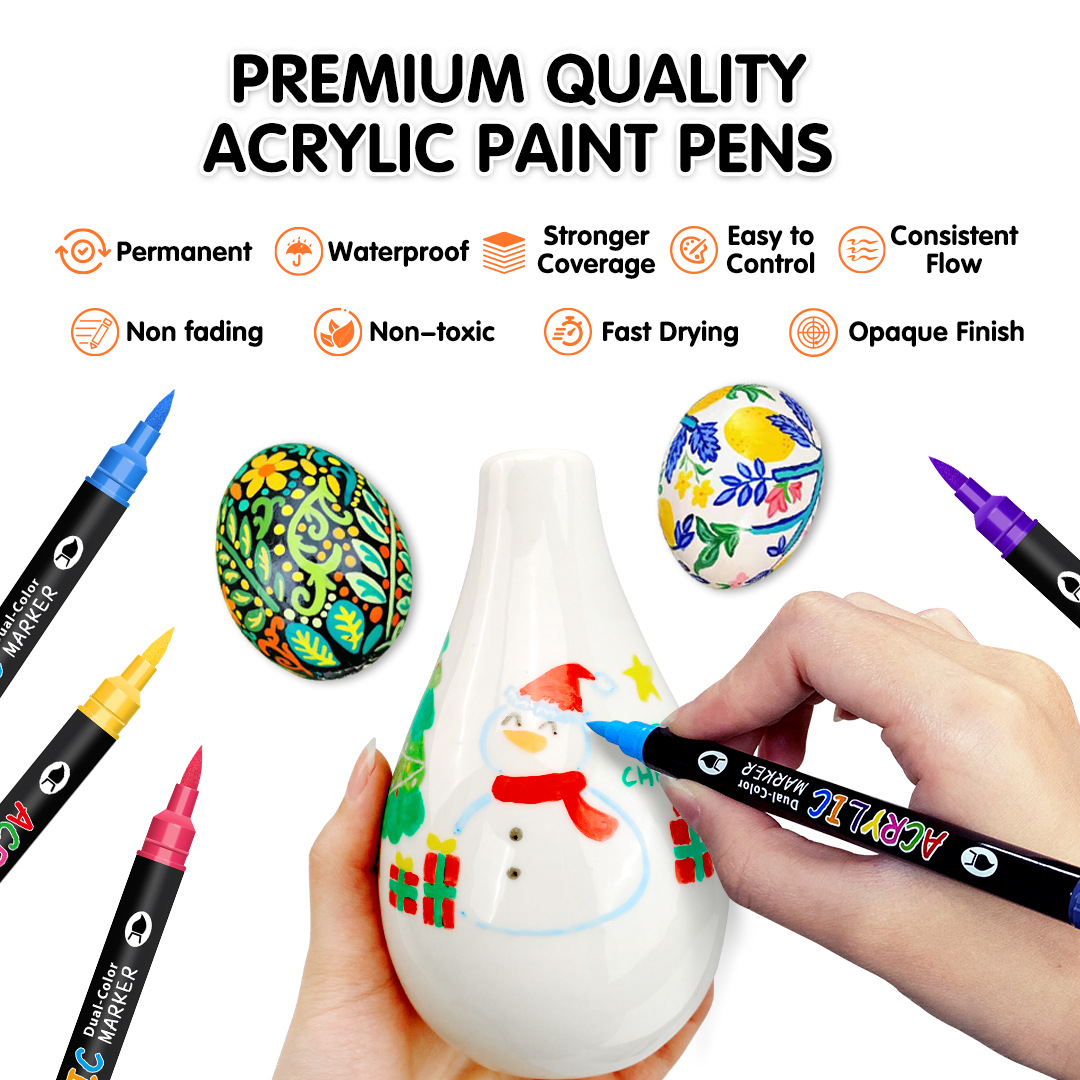 Acrylverf Markers Dual Tip 24/ - Kids Education Tips recensie en prijs