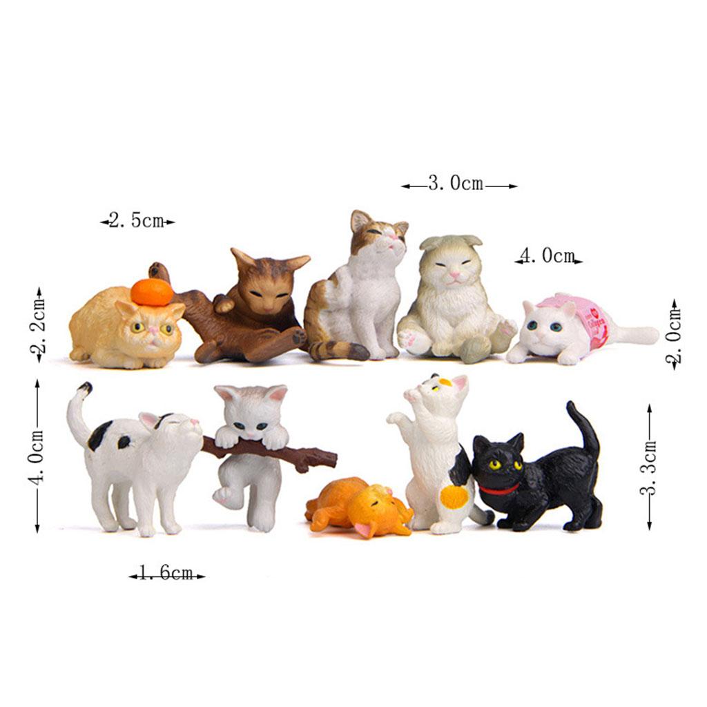 10 STUKS PVC Kat Figuren Beeld - Kids Education Learn Tv recensie en prijs