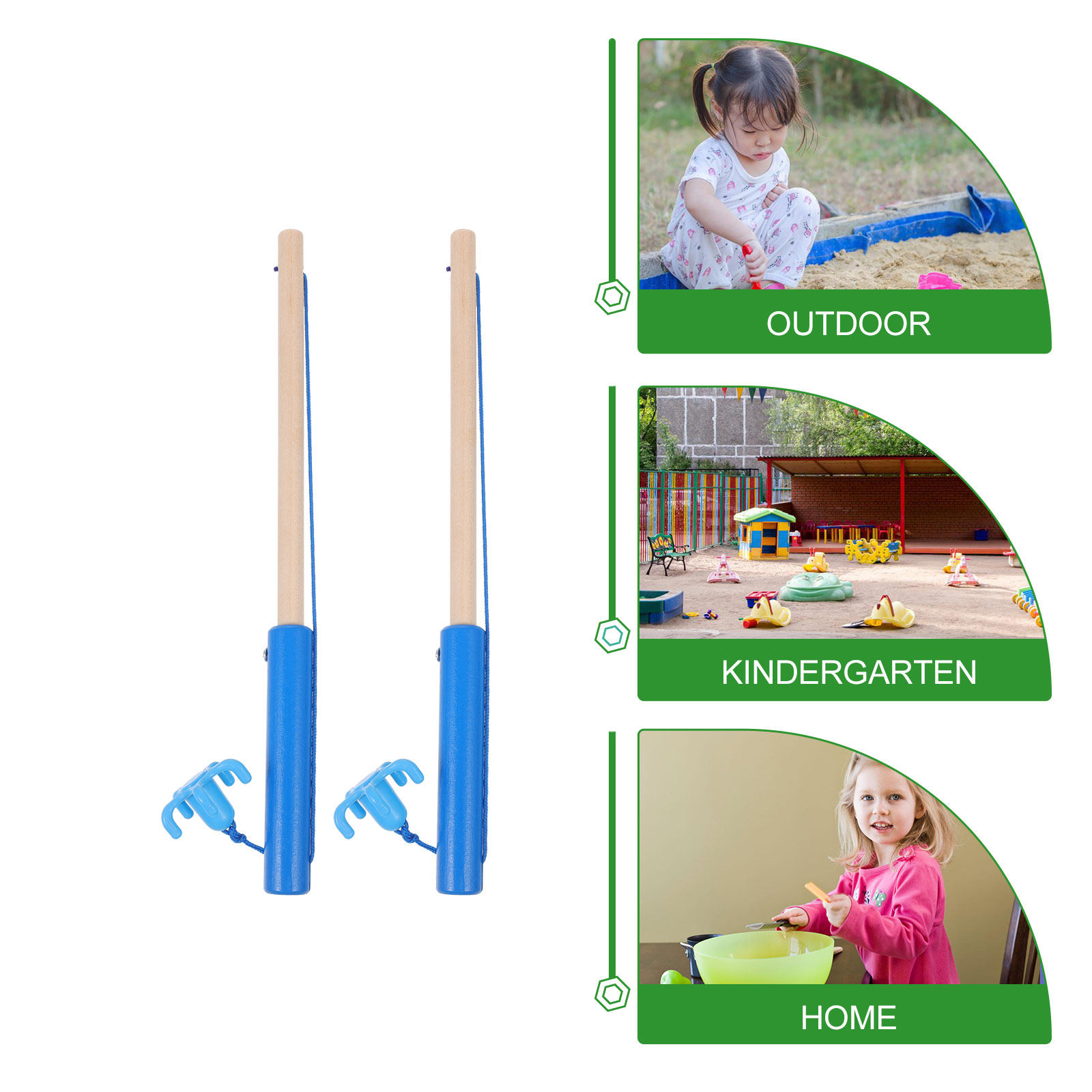 4-delige creatieve houten heng - Kids Education Tips recensie en prijs