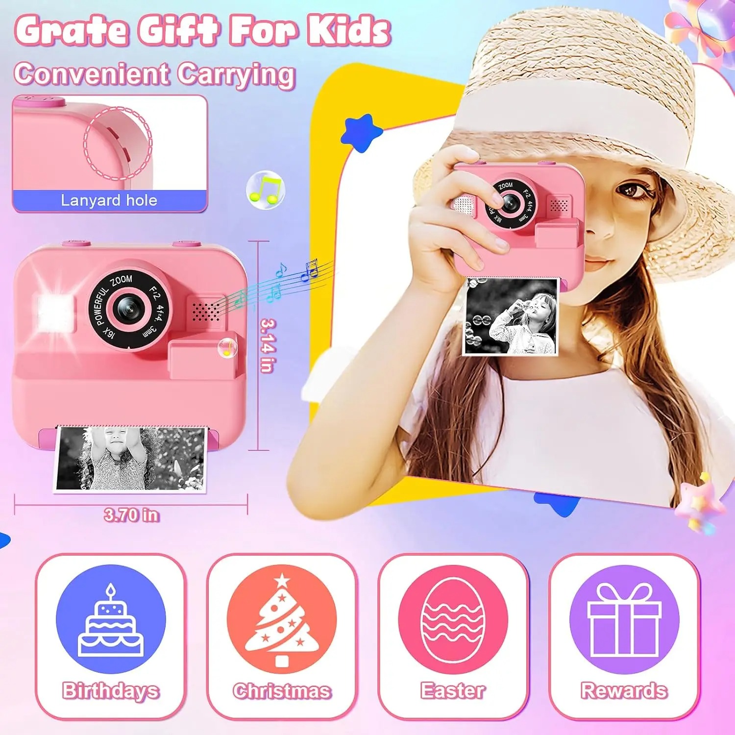 newInstant Print Camera Met 32 - Kids Educational Videos recensie en prijs
