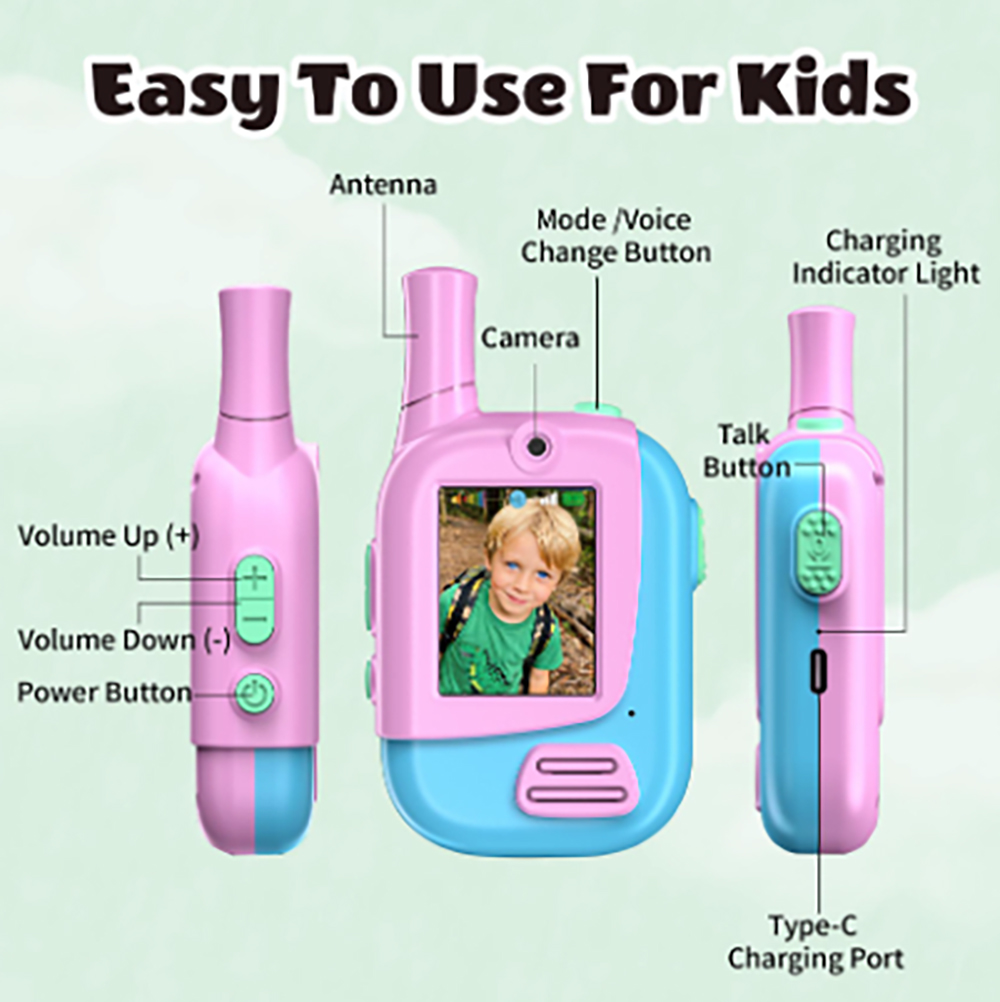 2-pack oplaadbare video-walkie - Kids Educational Videos recensie en prijs